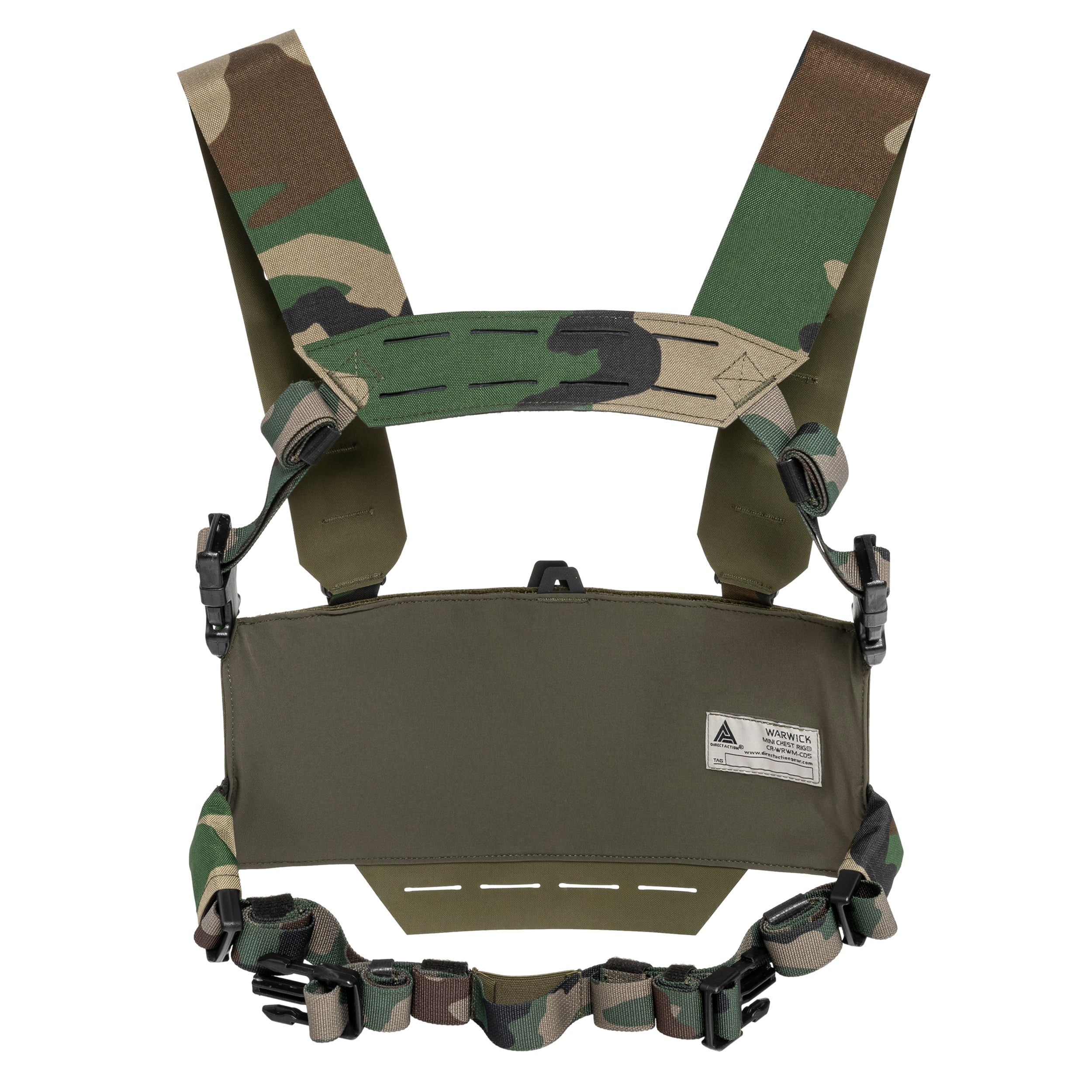 Direct Action - Warwick Mini Chest Rig - Taktische Weste - Woodland