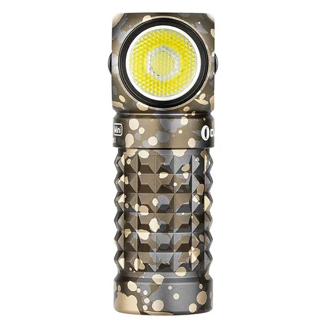 Olight - Perun Mini CW - Taktische Winkeltaschenlampe mit Stirnband - Desert Camo- 1000 Lumen