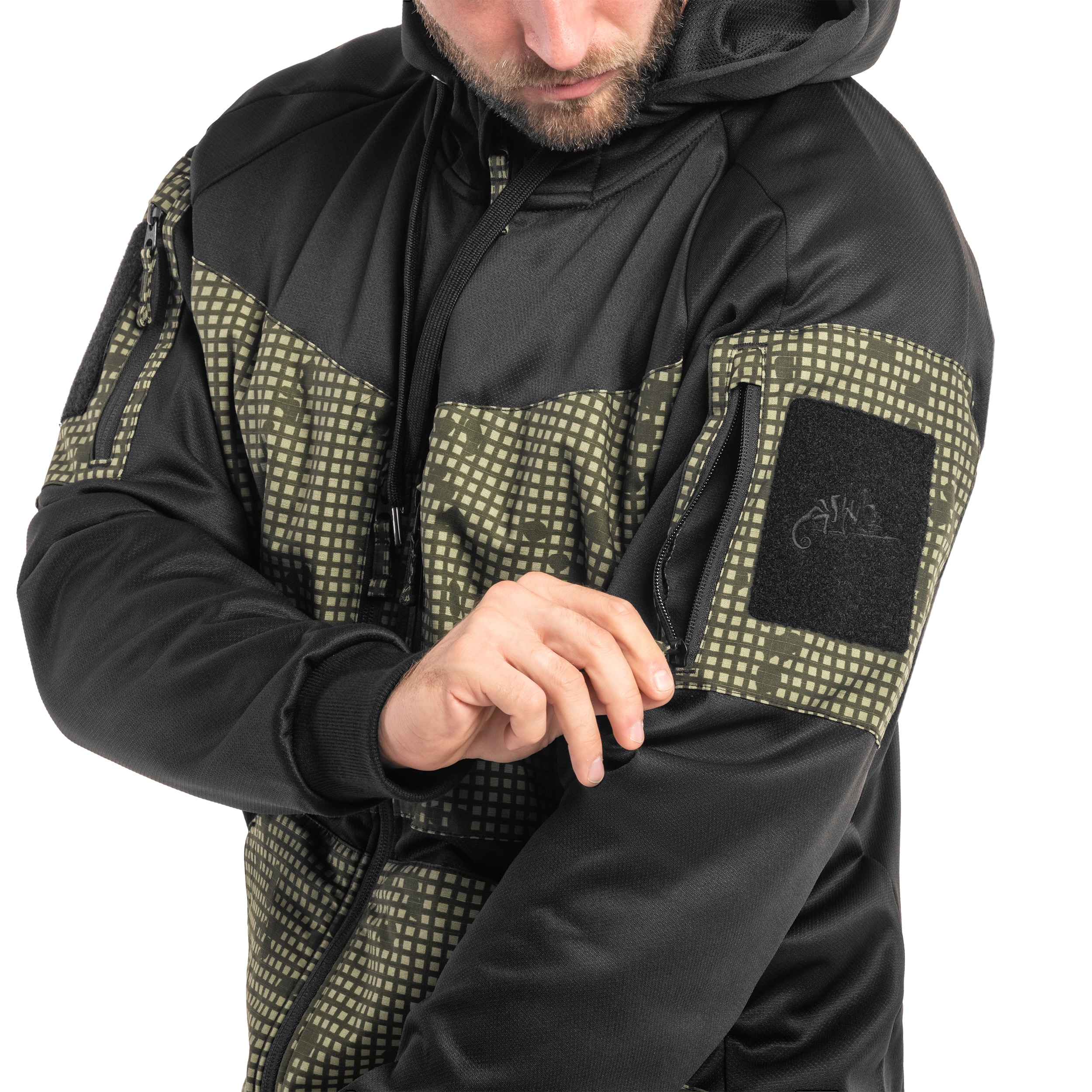 Helikon - Rogue Hoodie - Sweatshirt - Black/Desert Night Camo 