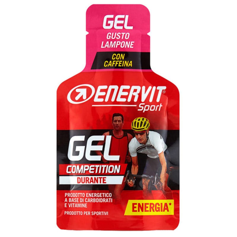 Enervit Sport - Energie-Gel 25 ml mit Koffein - Himbeere