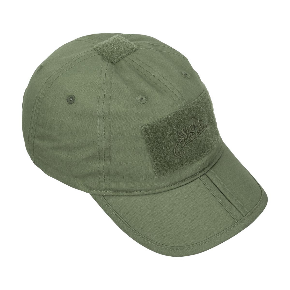 Helikon-Tex - Folding PoliCotton Rip-Stop - Basecap mit Klettflächen - Olive Green