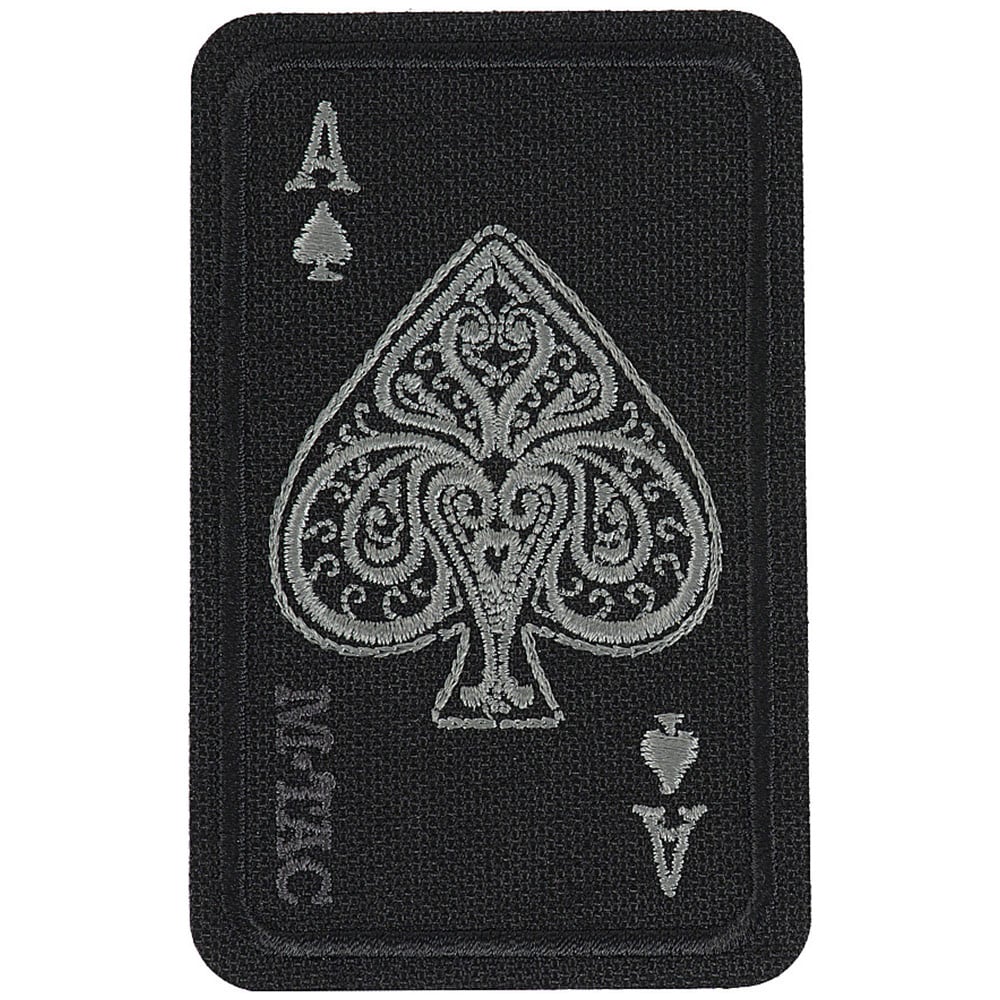 M-Tac - Ace of Spades - Aufnäher mi Pik-Ass-Kartesymbol - Black