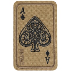 M-Tac - Ace of Spades - Aufnäher mit Pik-Ass-Kartesymbol - Coyote