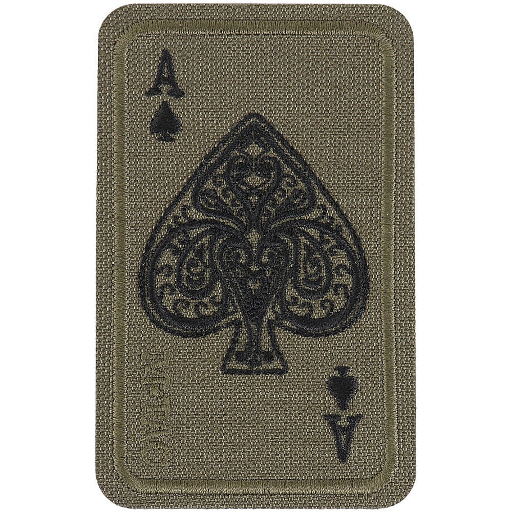 M-Tac - Ace of Spades - Aufnäher mit Pik-Ass-Kartesymbol - Ranger Green