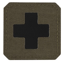 M-Tac - Medic Cross Laser Cut - Aufnäher mit Klettrückseite für Militärisches Sanitätspersonal - Ranger Green/Black
