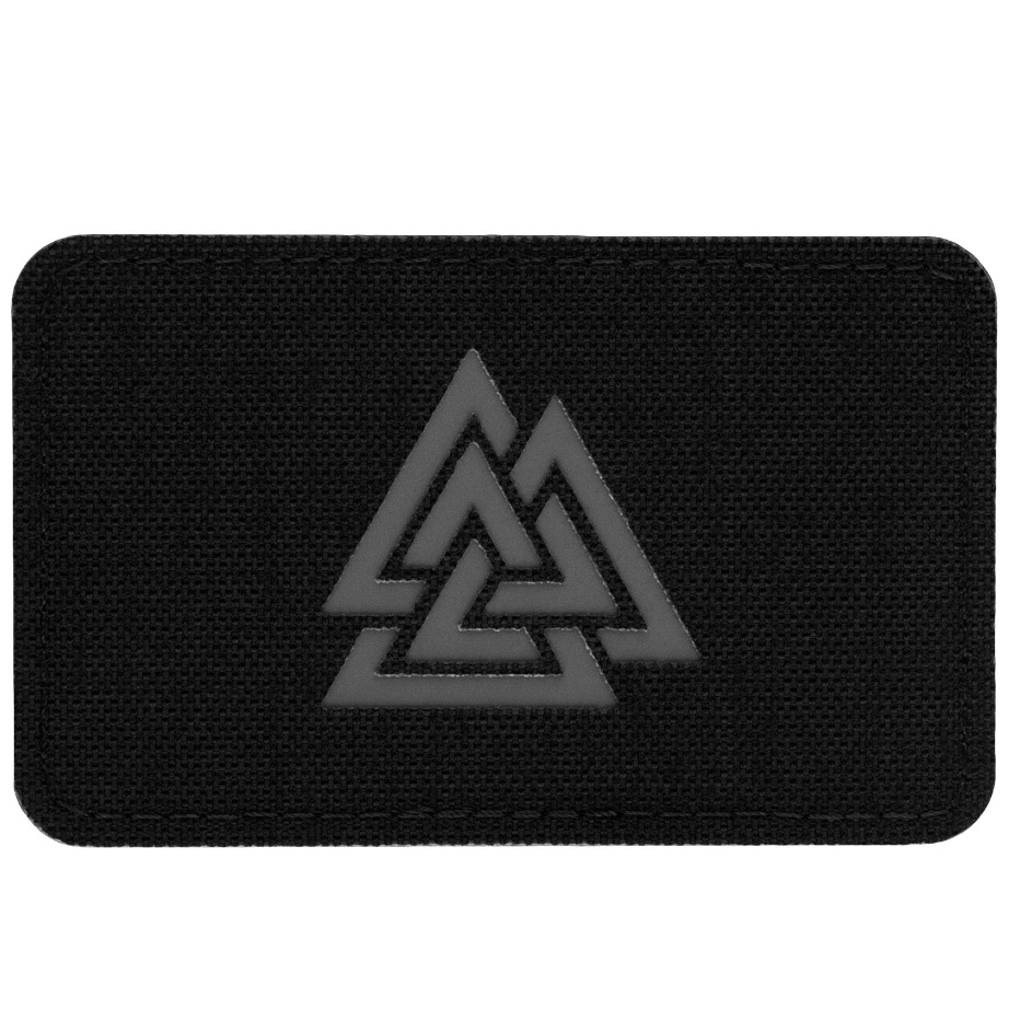 M-Tac - Valknut Laser Cut - Aufnäher mit Valknut-Symbol - Black/Grey