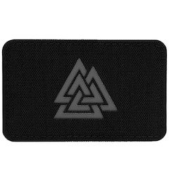 M-Tac - Valknut Laser Cut - Aufnäher mit Valknut-Symbol - Black/Grey