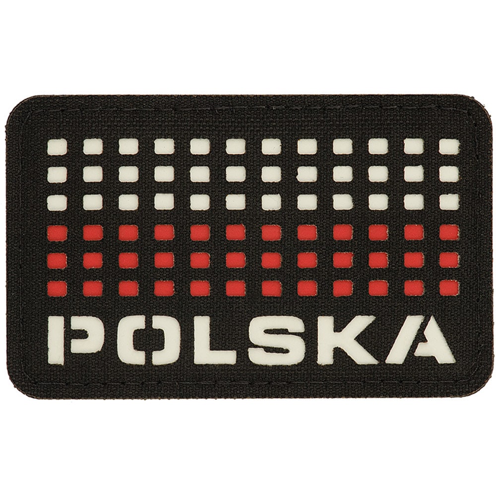 M-Tac - Laser Cut Patch Flagge Polen - Black/White/Red