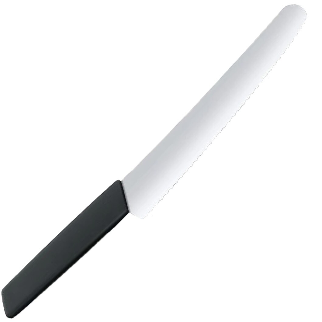 Victorinox - Modern Gezahntes Küchenmesser 22 cm - Black
