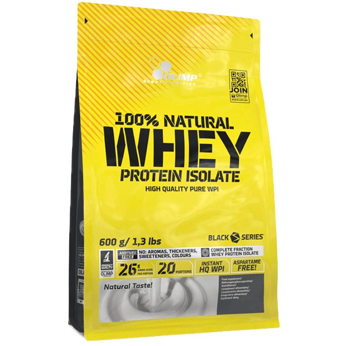 Olimp Sport Nutrition - Natural Whey Protein Isolate - Nahrungsergänzungsmittel - Eiweißpräparat 600g