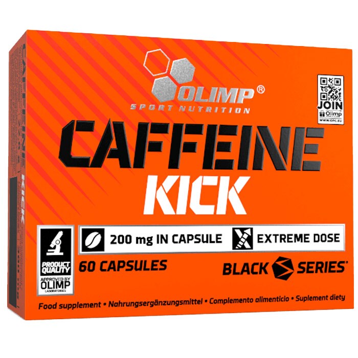 Olimp Sport Nutrition - Caffeine Kick - Nahrungsergänzungsmittel - Wasserfreies Koffein 60 Kapseln