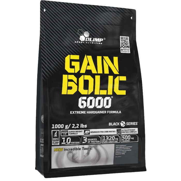 Olimp Sport Nutrition - Gain Bolic 6000 - Nahrungsergänzungsmittel -  Proteine- und Kohlenhydrate-Präparat 1000 g - Bananen-Geschmack