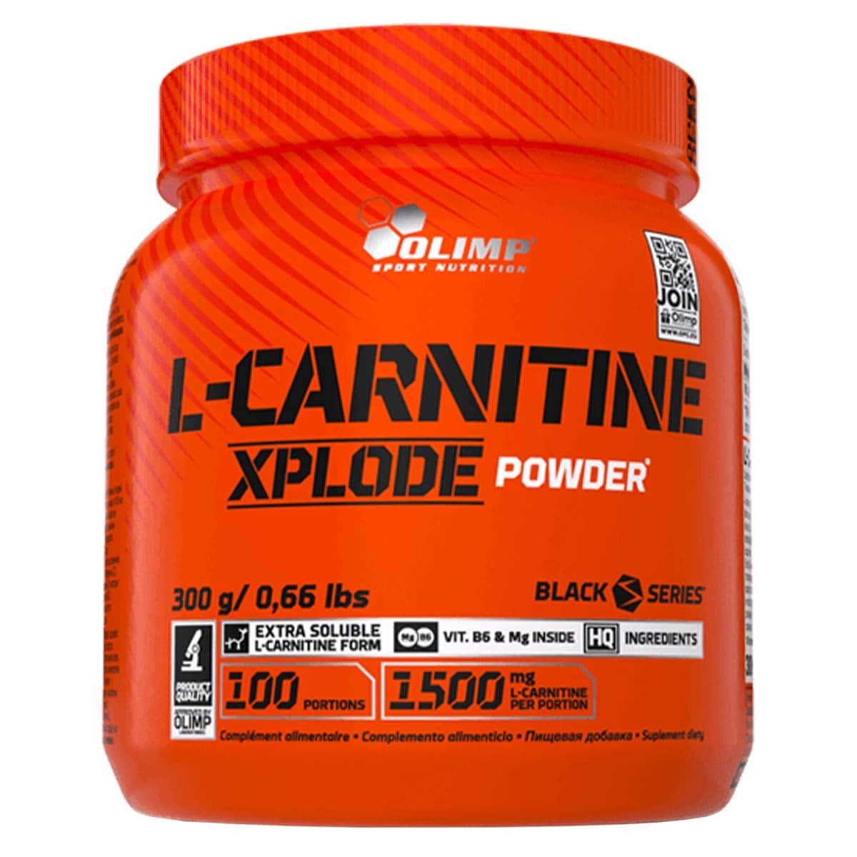Olimp Sport Nutrition - L-Carnitine Xplode Powder - L-Carnitin 300 g - Orange - Nahrungsergänzungsmittel