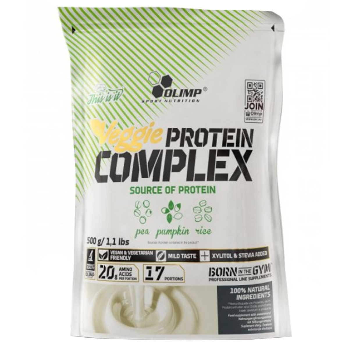 Olimp - Veggie Protein Complex - Nahrungsergänzungsmittel - Proteinquelle für Veganer 500 g - Natürlich 