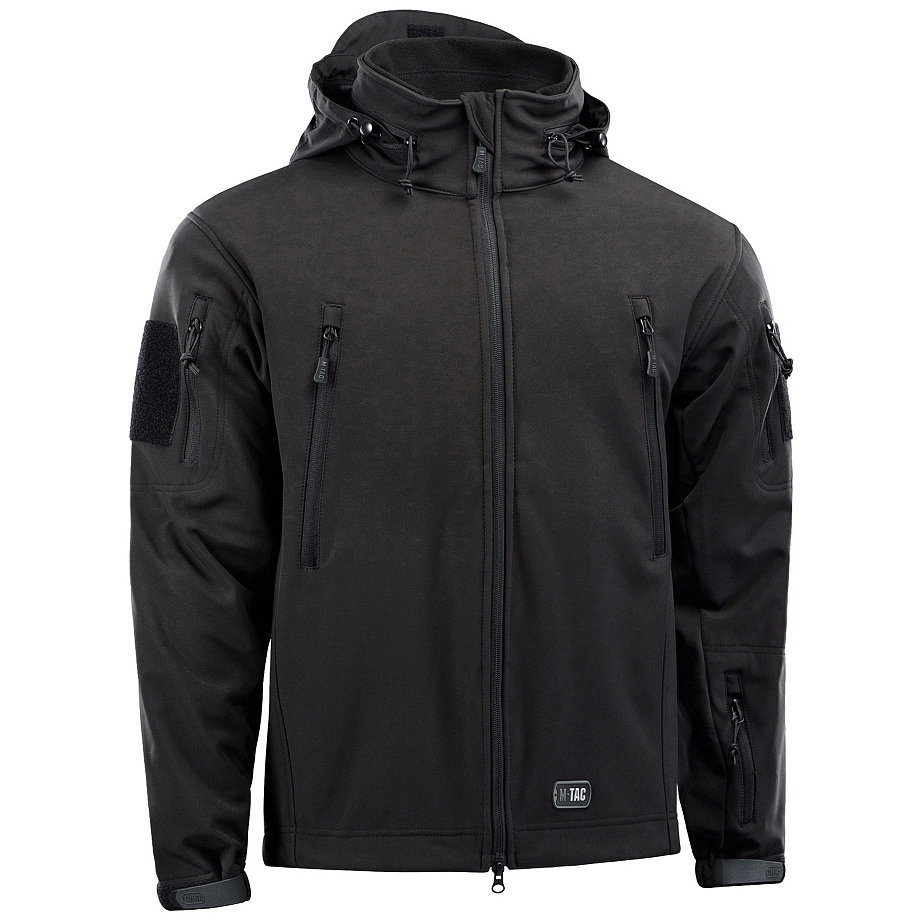 M-Tac - Softshelljacke mit Herausnehmbarem Fleecefutter - Black