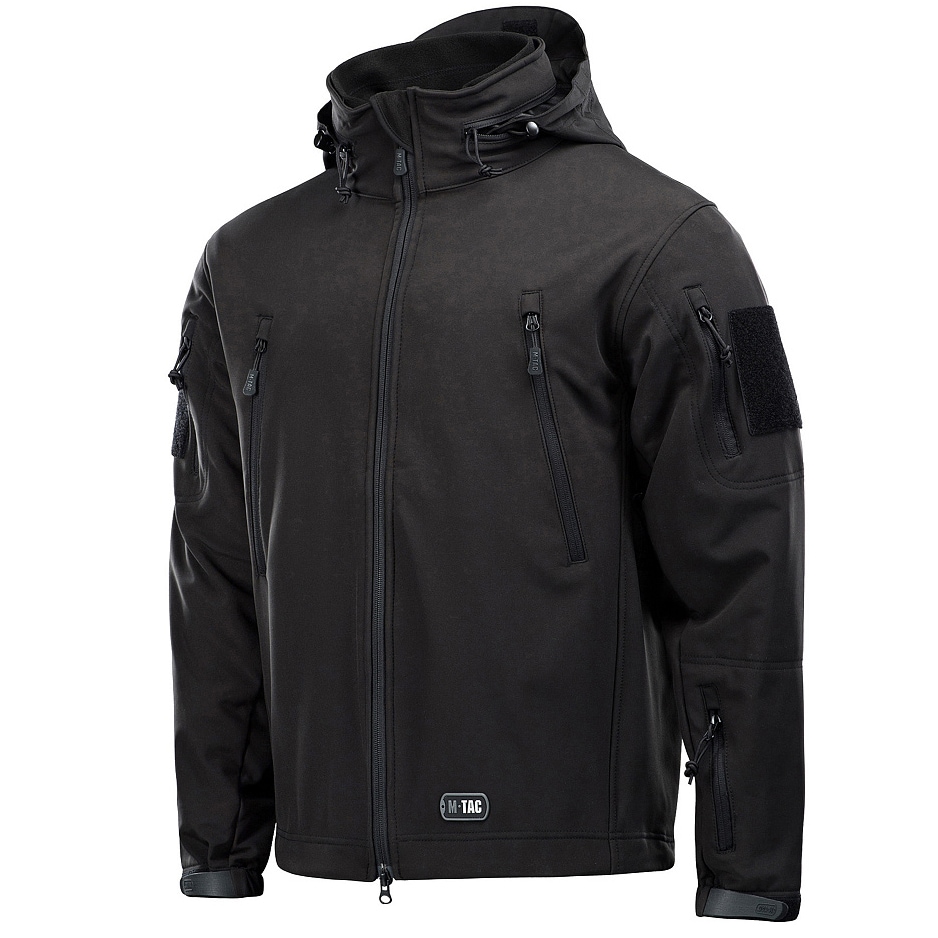 M-Tac - Softshelljacke mit Herausnehmbarem Fleecefutter - Black