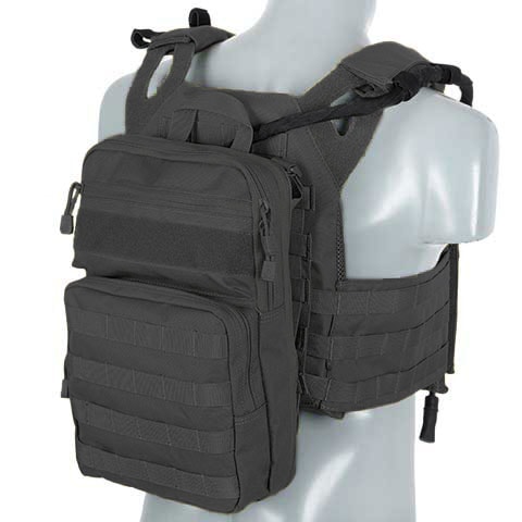 8Fields - Multipurpose Expendable Backpack - Mehrzweckrucksack 12-24 l - Black