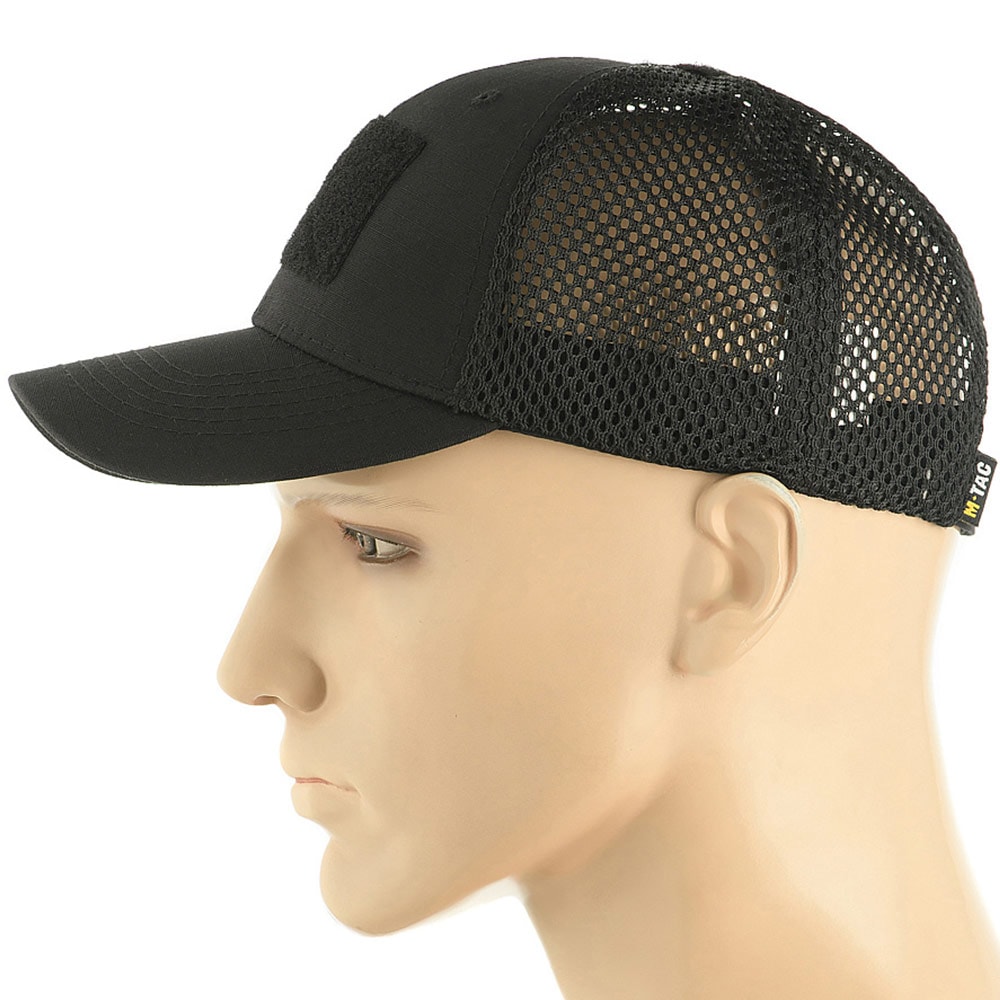 M-Tac - Vent plus velcro Flex RipStop - Basecap mit 2-Klettverschlüsse - Black