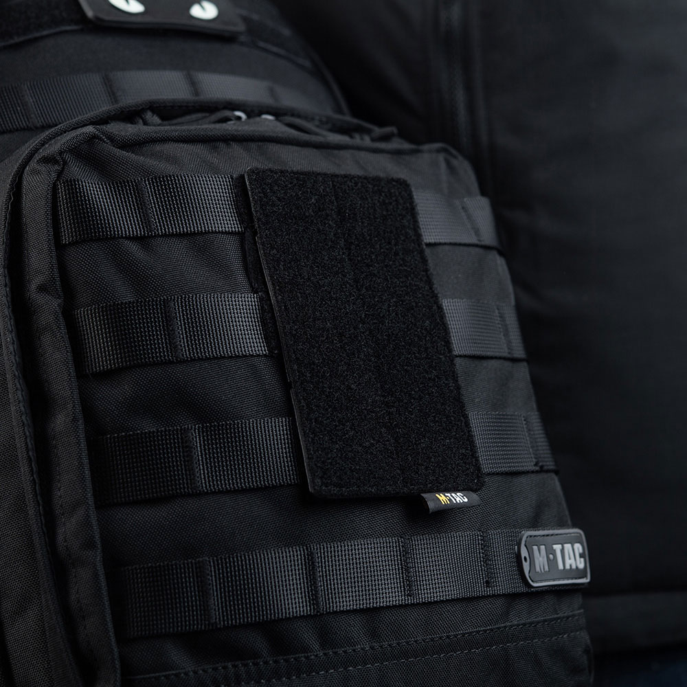 M-Tac - MOLLE - Velcro-Fläche mit Molle-System für Klettaufnäher 80 x 135 mm - Black