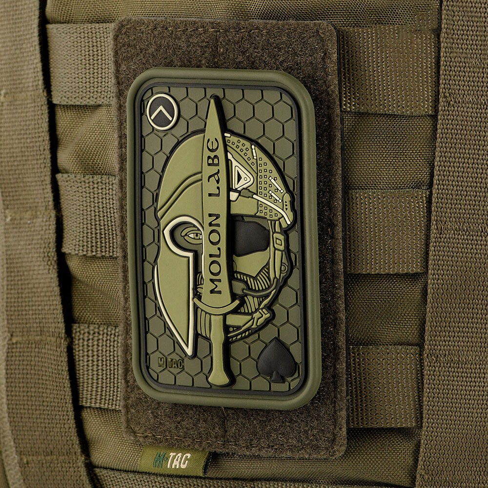 M-Tac - MOLLE - Velcro-Fläche mit Molle-System für Klettaufnäher 80 x 135 mm - Olive