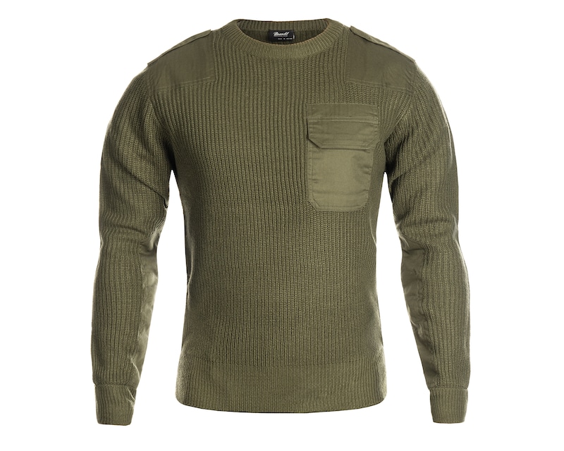 Pulli Bundeswehr Pullover Wolle BUNDESWEHR PULLOVER OLIV BW PULLI