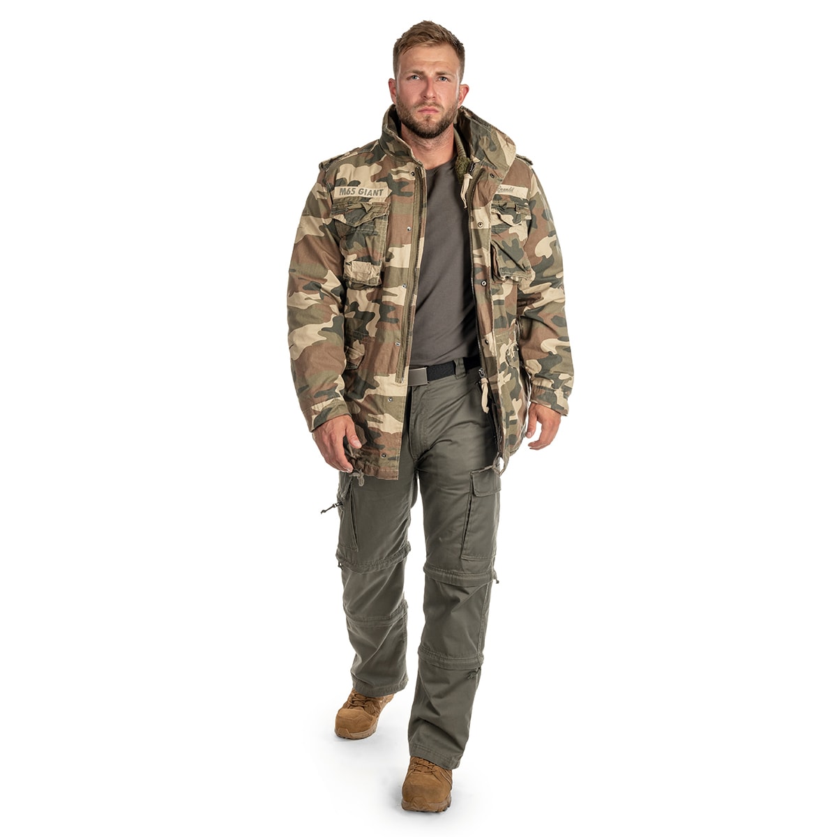 Brandit - M65 Giant Jacke - Light Woodland