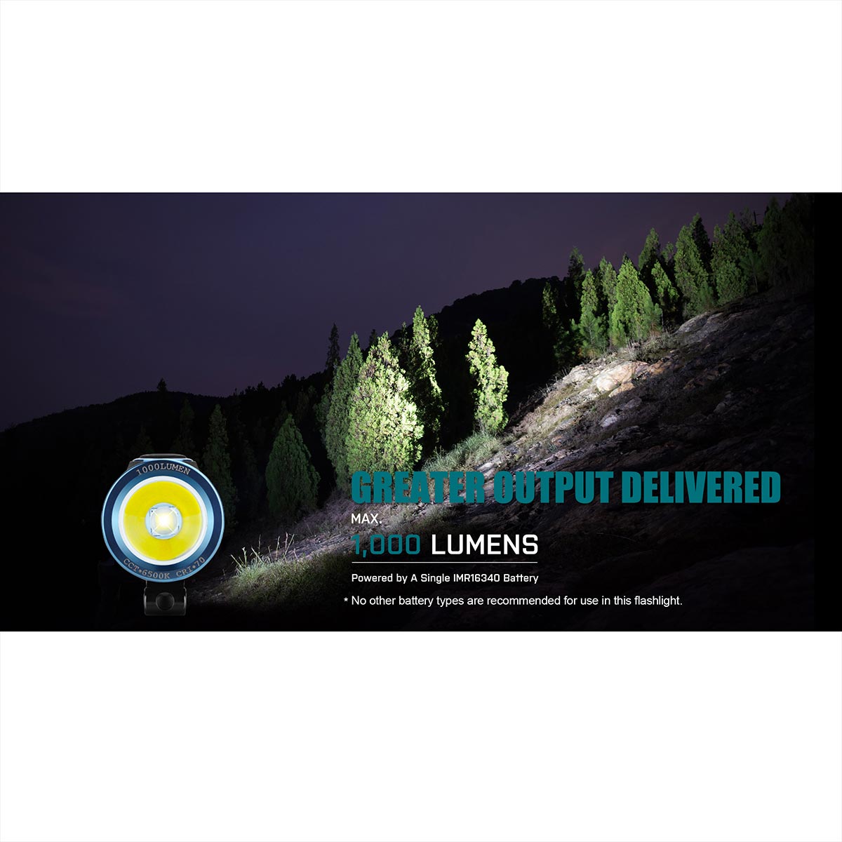 Olight - S1R II Baton Akku-Taschenlampe Black - 1000 Lumen
