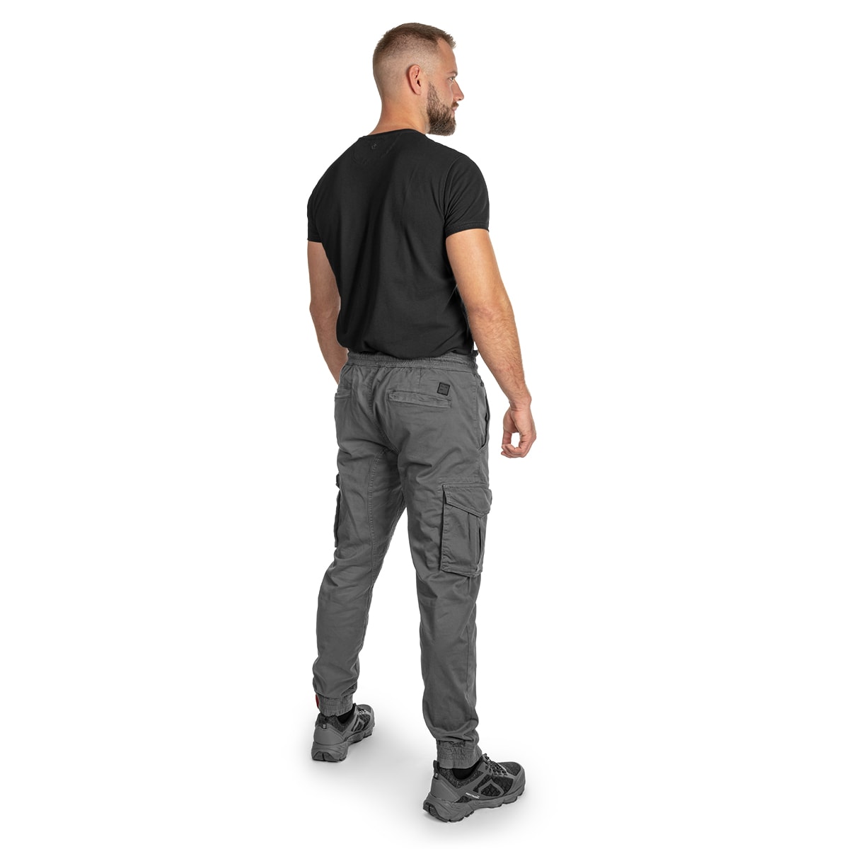 Alpha Industries - Cotton Twill Jogger Hose - Grey/Black