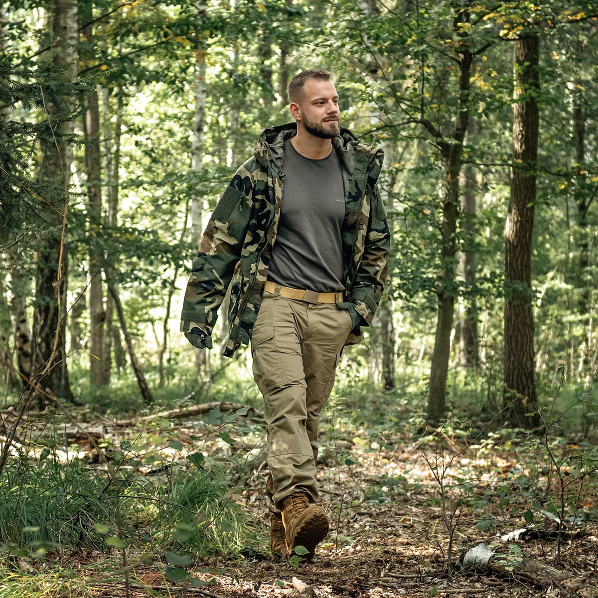 Mil-Tec - ECWCS Wet Weather Gen.II - Jacke mit Unterfutter - Woodland