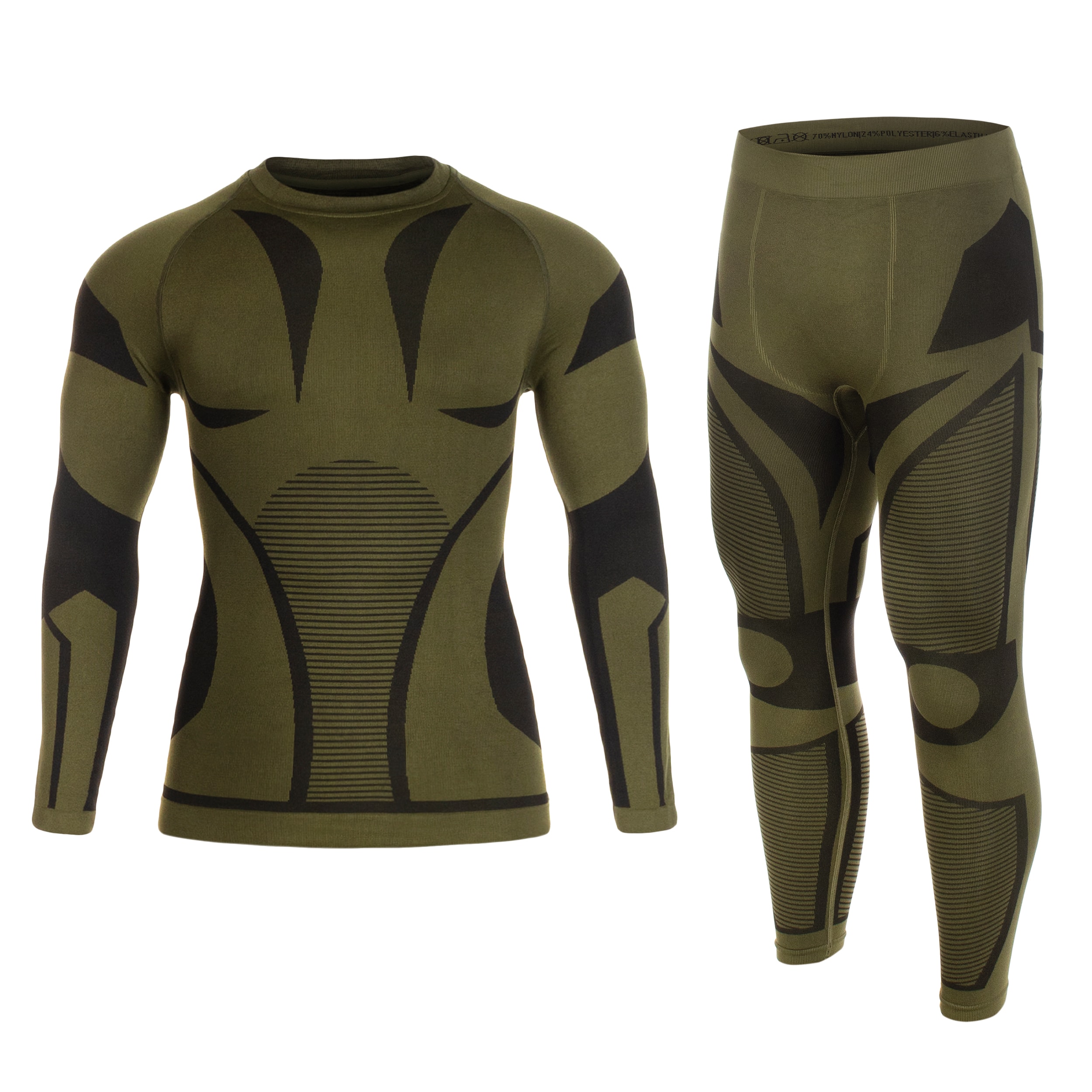 Mil-Tec - 4-Way Stretch Performance - Thermo-Unterwäsche - Olive
