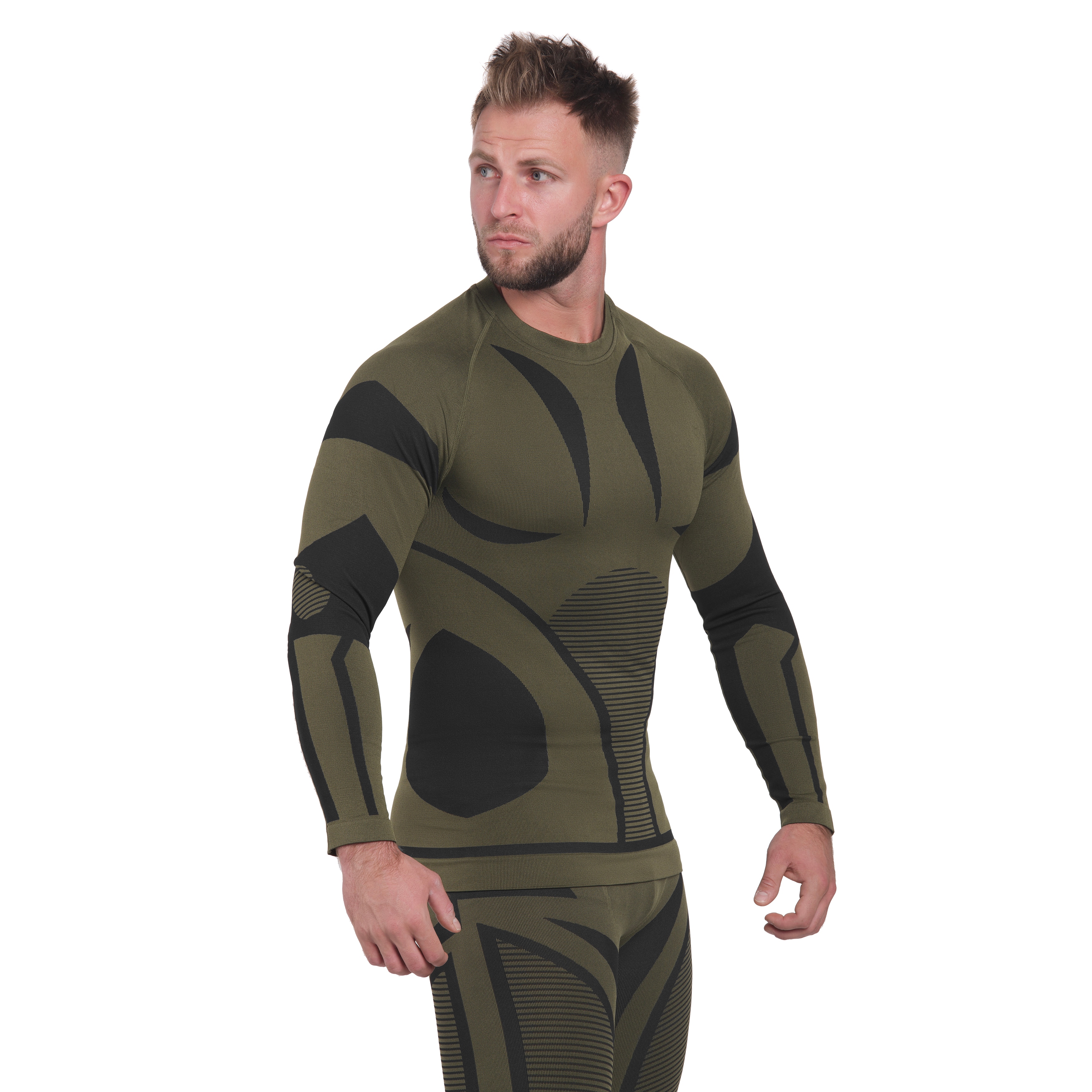 Mil-Tec - 4-Way Stretch Performance - Thermo-Unterwäsche - Olive