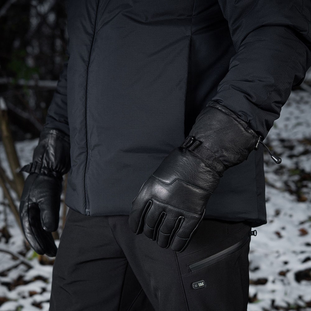 M-Tac - Winterhandschuhe aus Leder - Black