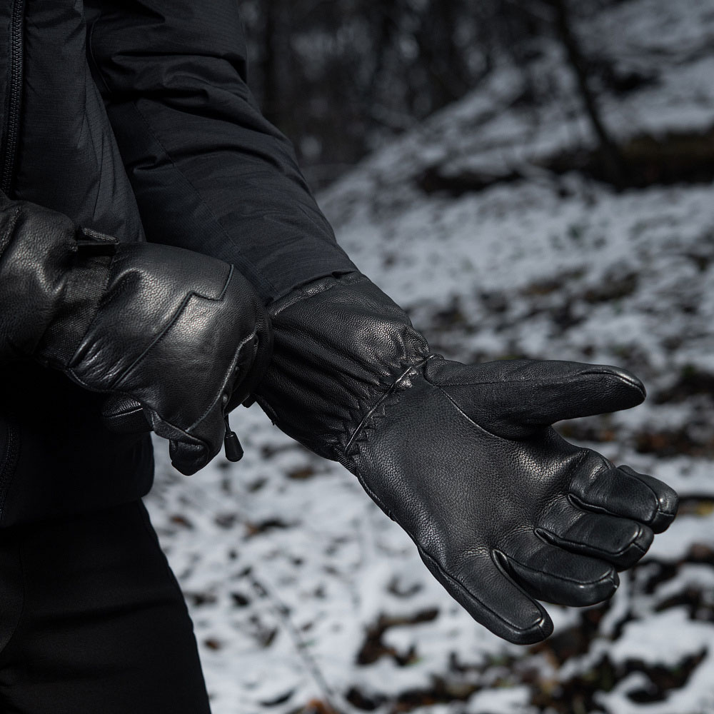 M-Tac - Winterhandschuhe aus Leder - Black