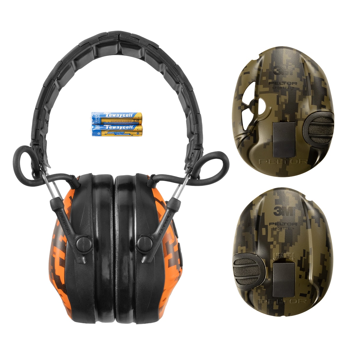 Peltor - 3M  SportTac - Elektronische Gehörschutzstöpsel - Camo