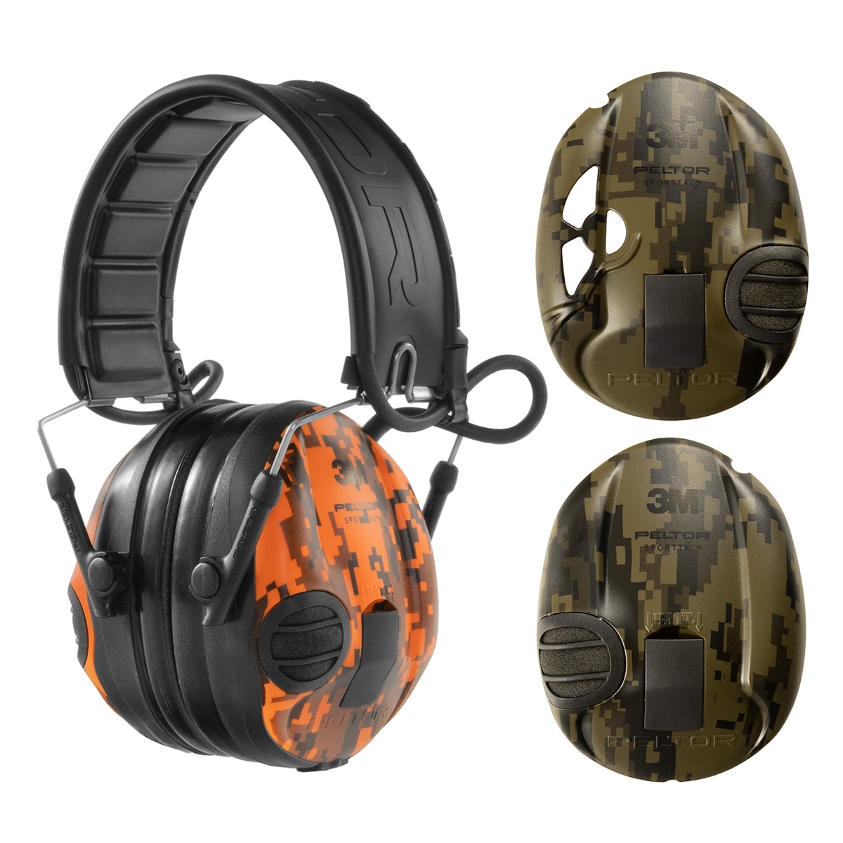 Peltor - 3M  SportTac - Elektronische Gehörschutzstöpsel - Camo