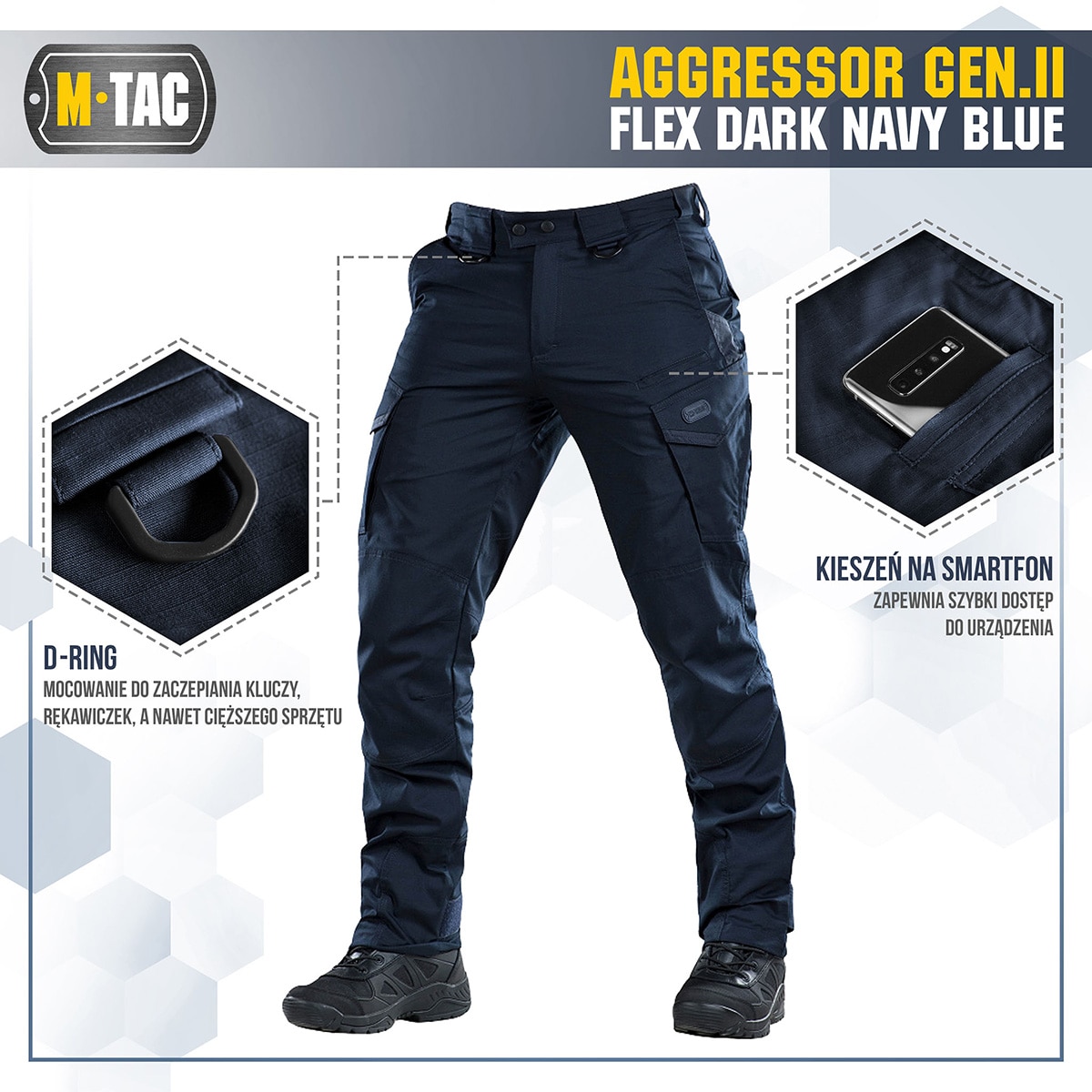 M-Tac - Aggressor Gen.II Flex - Hose - Dark Navy Blue