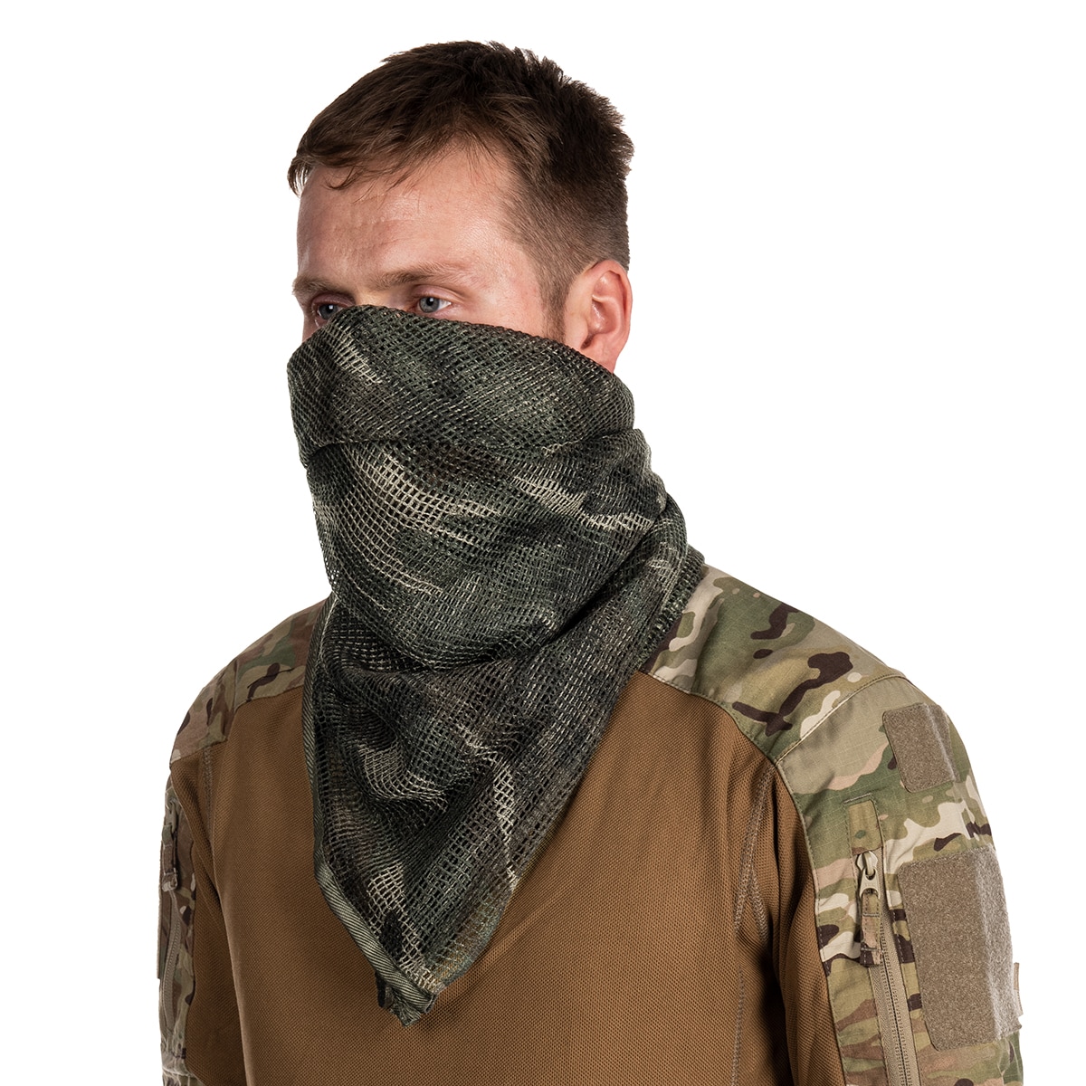Brandit - Commando Net Scarf - Persönliches Tarnnetz - Woodland