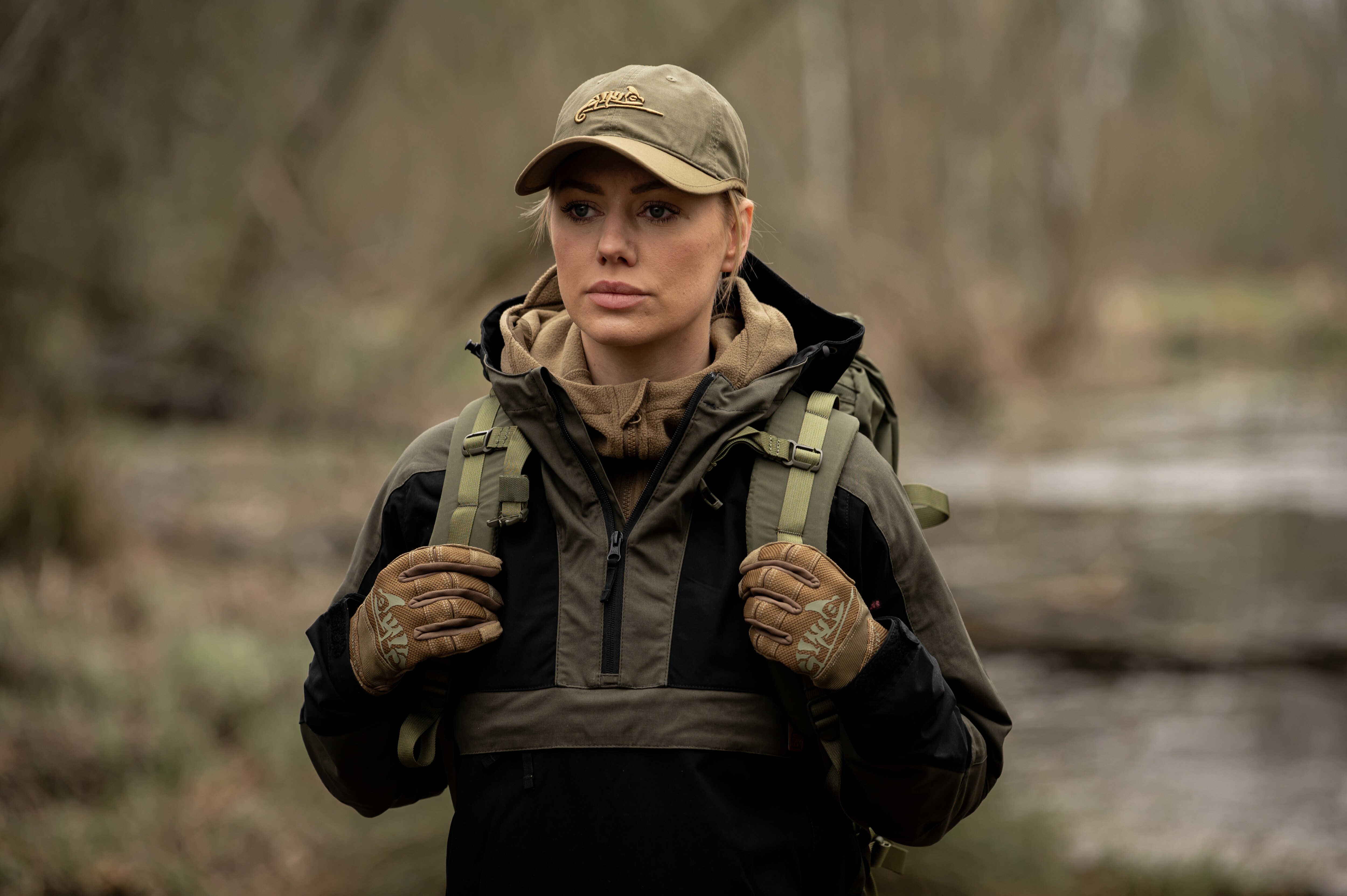 Helikon - Logo PolyCotton Ripstop - Basecap - Adaptive Green/Coyote