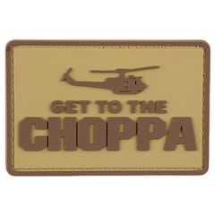 GFC Tactical - 3D-Aufnäher - Get to the Choppa Tan