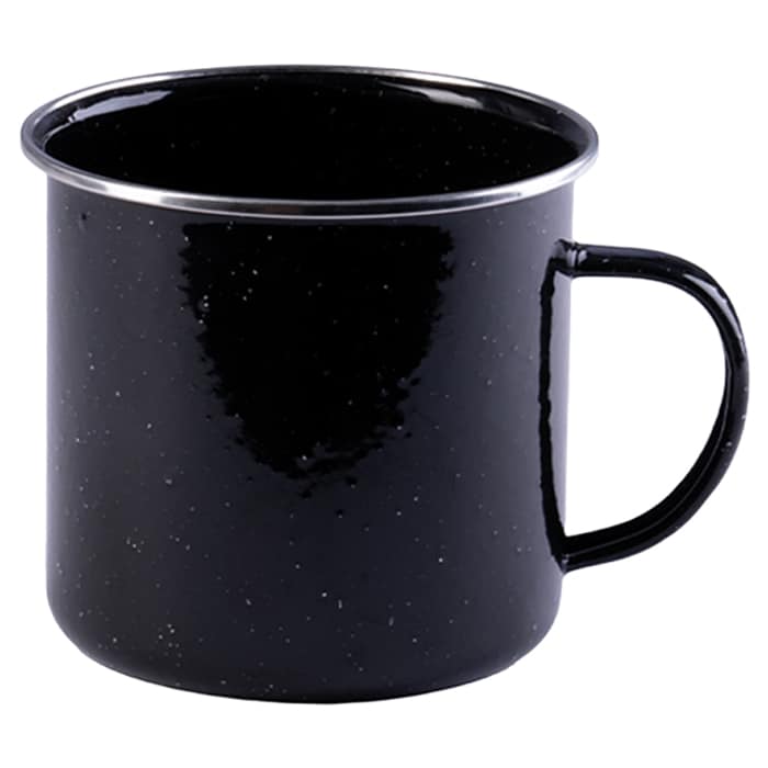 Mil-Tec - Western - Stahlbecher 0,35 l - Black