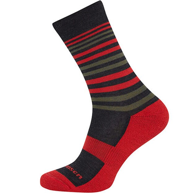 Fjord Nansen - Tour Merino - Socken - Graphite/Red