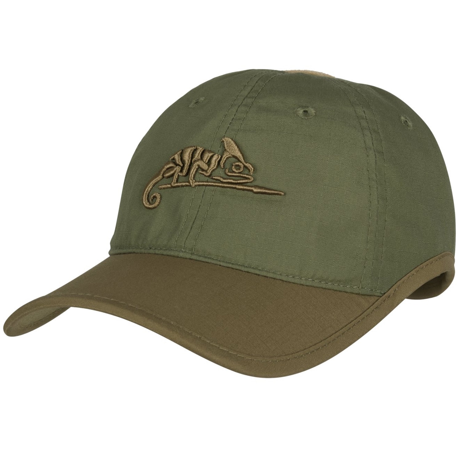 Helikon - Logo PolyCotton Ripstop - Basecap - Olive Green/Adaptive Green