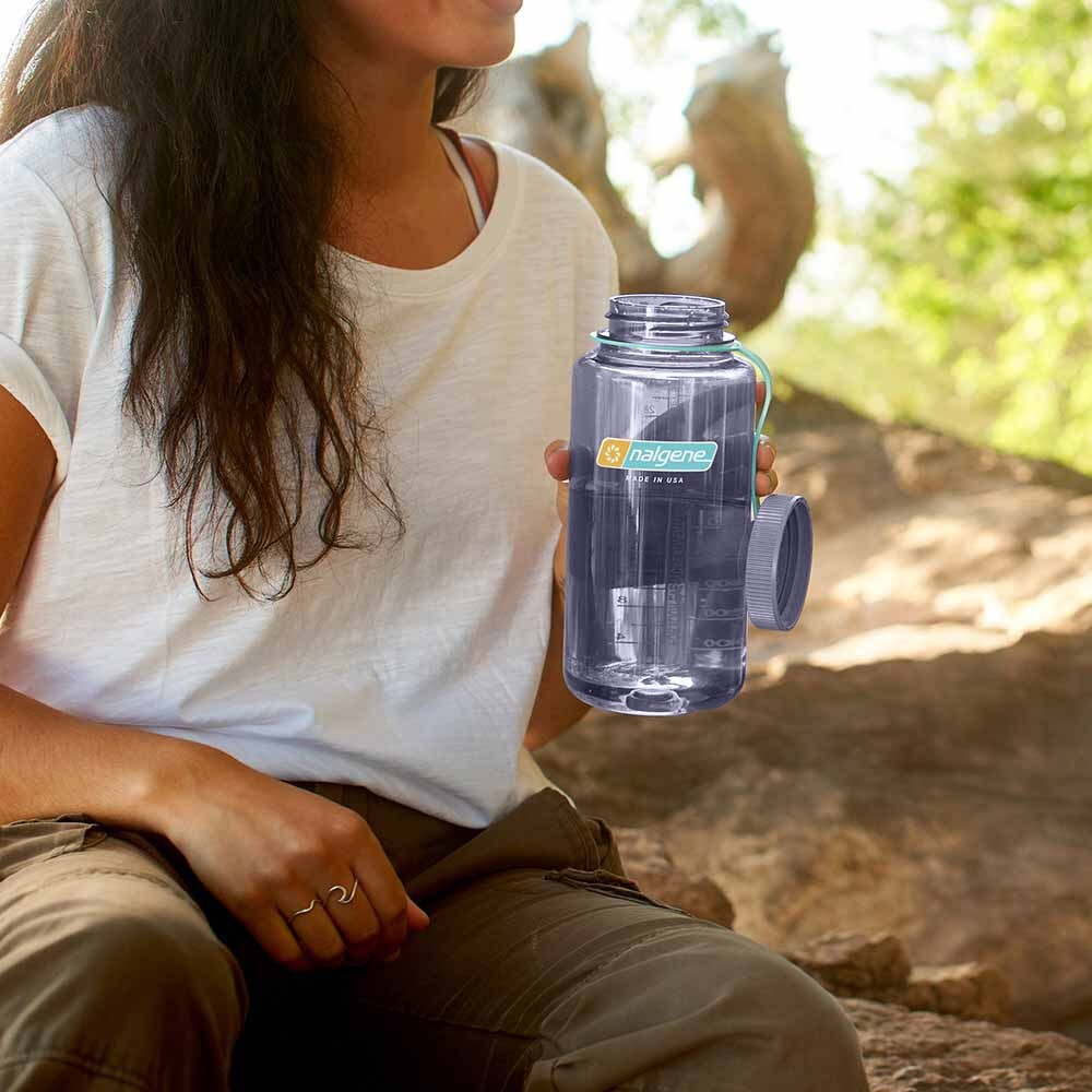 Nalgene - Wide Mouth Sustain Trinkflasche 1 l - Aubergine