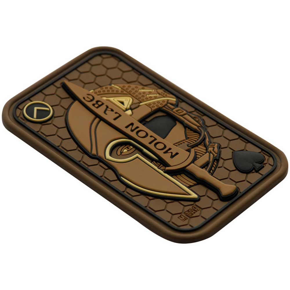 M-Tac - Molon Labe PVC - Aufnäher - Coyote