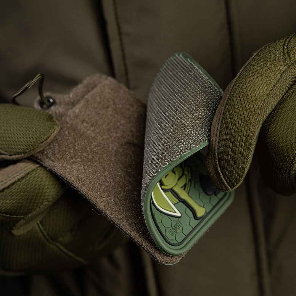 M-Tac - Molon Labe - PVC Aufnäher - Olive
