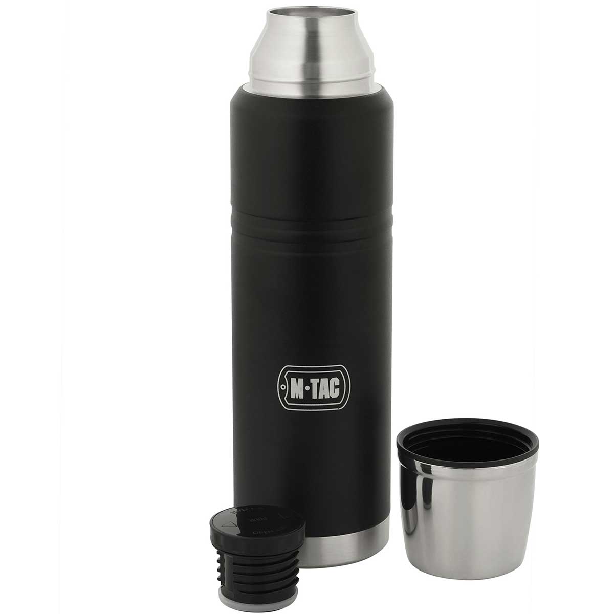 M-Tac- Thermoskanne aus Edelstahl 1000 ml - Black