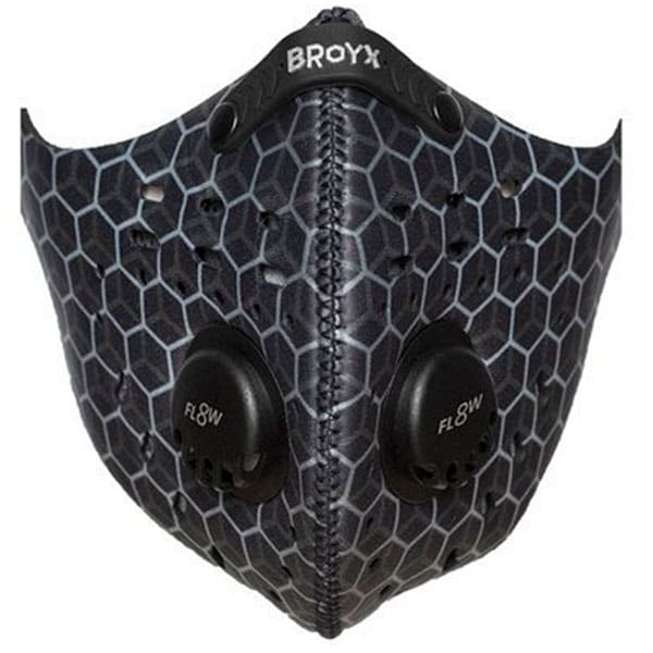 Broyx - Delta Hex Silver - Anti-Smogmaske - Black