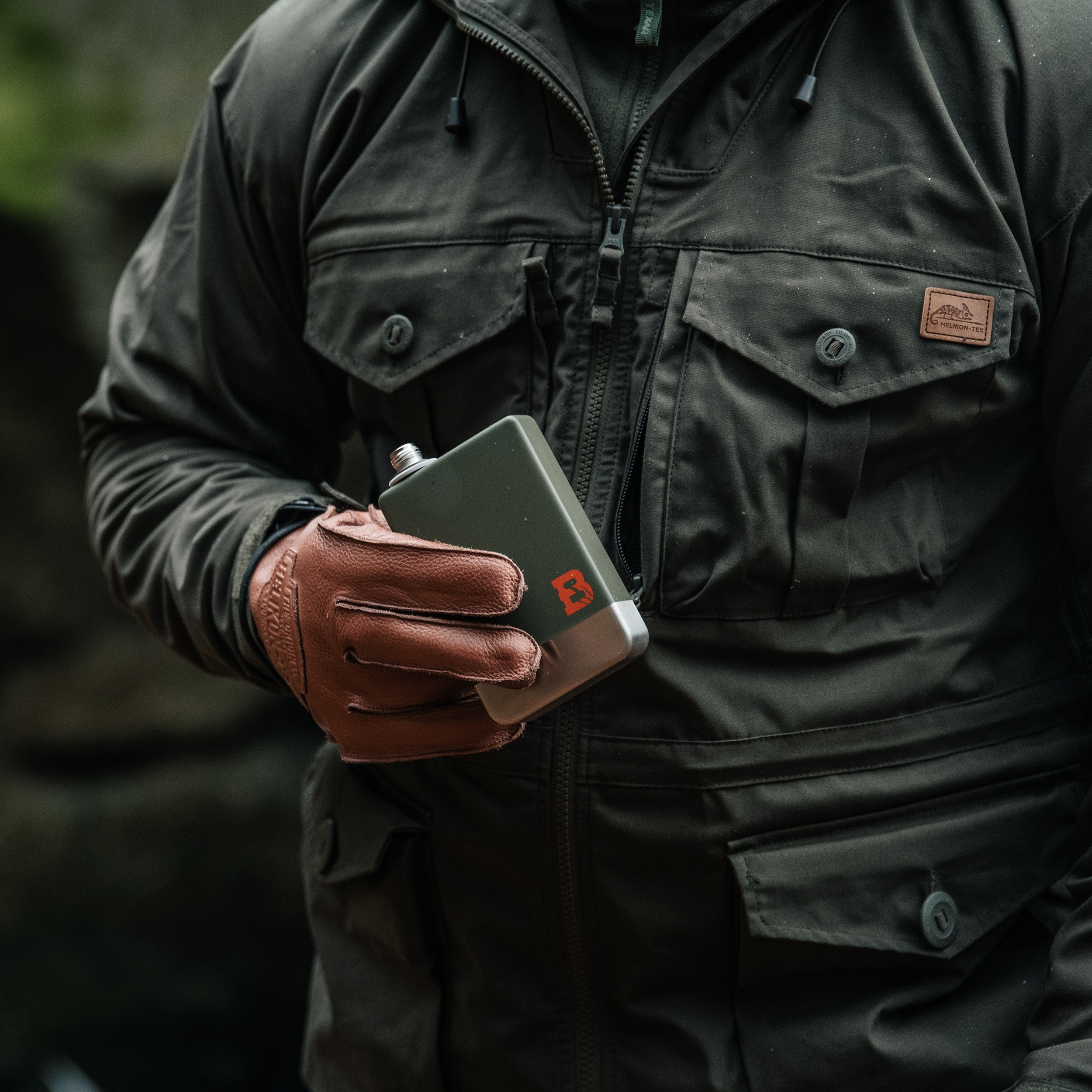 Badger Outdoor - Hip Flask Jerry 266 ml - Flachmann - Olive