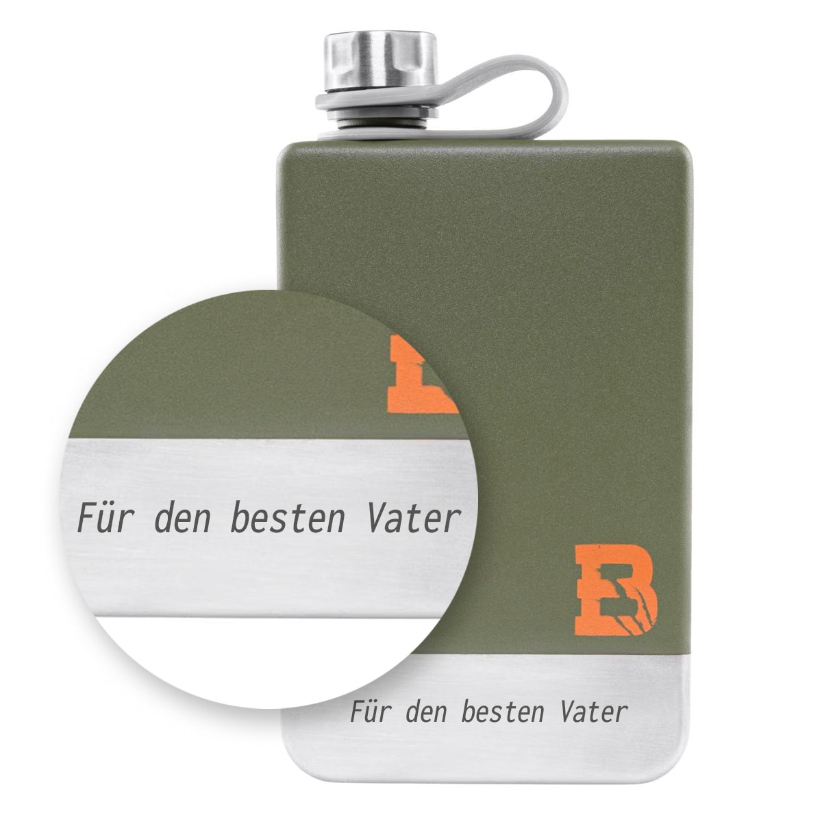 Badger Outdoor - Hip Flask Jerry 266 ml - Flachmann - Olive