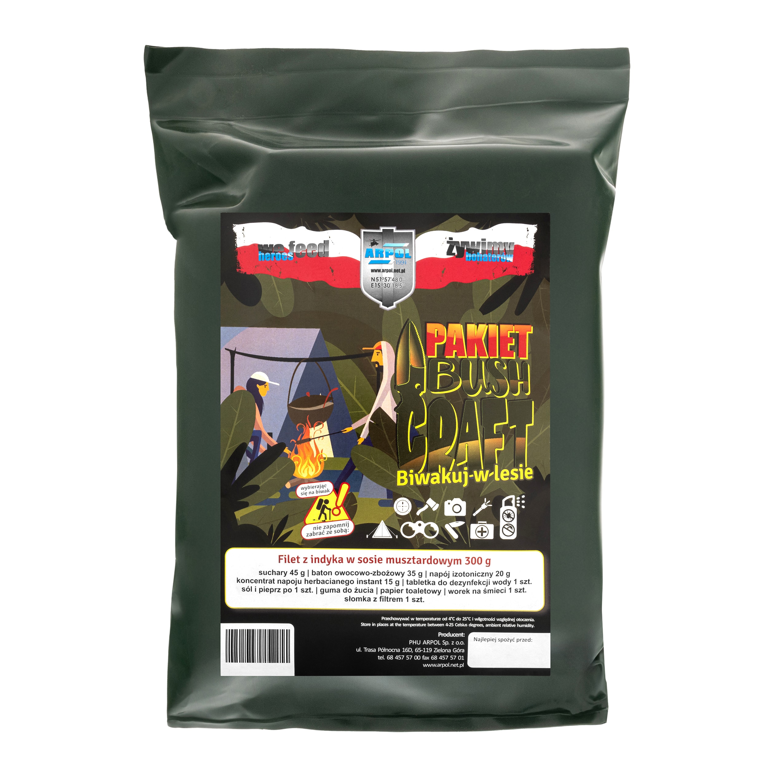 Arpol - Essensration - Bushcraft 1 - Packet - Putenfilet in Senfsauce